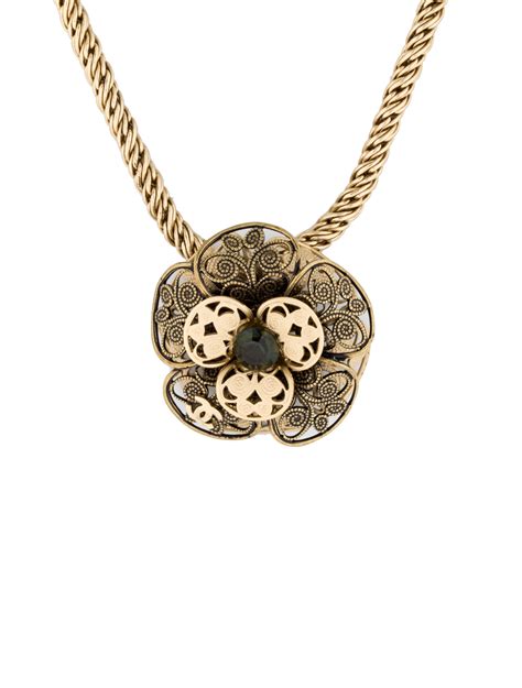 chanel camelia necklace|chanel camellia.